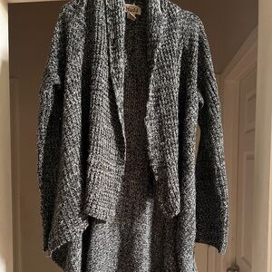 Mudd Black and White Long Sweater